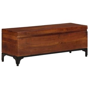 vidaXL Ba&uacute; de arruma&ccedil;&atilde;o 110x35x41 cm madeira de ac&aacute;cia maci&ccedil;a