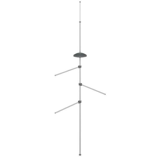 vidaXL Varão para toalhas 47x280 cm alumínio