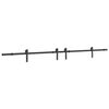 vidaXL Kit de ferragens para porta deslizante 427 cm a&ccedil;o preto