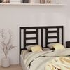 vidaXL Cabeceira de cama 126x4x100 cm pinho maci&ccedil;o preto