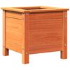 vidaXL Vaso de Jardim Marrom Cera 40 x 40 x 39 cm