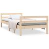 vidaXL Estrutura de cama sem colch&atilde;o 80x200 cm madeira de pinho maci&ccedil;a