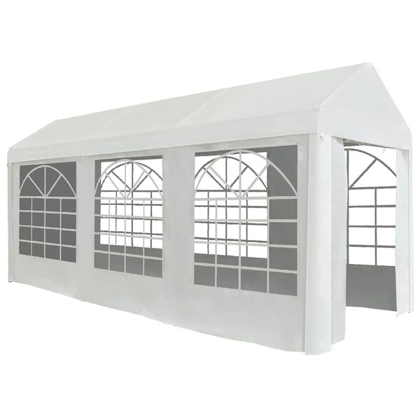 vidaXL Tenda para festas PE 2x5 m branco