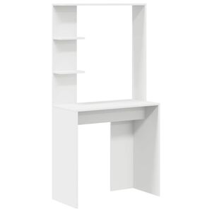 vidaXL Mesa Branco Derivados de Madeira 78,5 x 37 x 154,5 cm