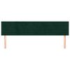 vidaXL Cabeceira de cama 2 pcs veludo 90x5x78/88 cm verde-escuro