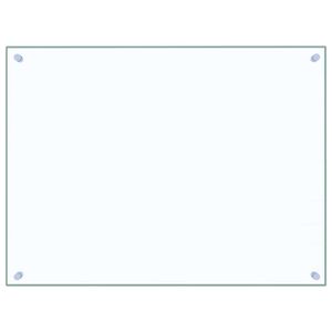 vidaXL Painel anti-salpicos cozinha 80x60 cm vidro temp. transparente