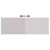 vidaXL Toldo lateral retr&aacute;til para p&aacute;tio 220x600 cm cinzento