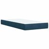 vidaXL Cama boxspring com colch&atilde;o 80x200 cm veludo azul
