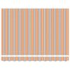 vidaXL Toldo Retr&aacute;til Laranja Cinza Azul Branco 350 x 250 cm tecido