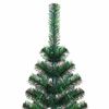 vidaXL &Aacute;rvore de Natal Artificial Pr&eacute;-iluminada Verde 210 cm