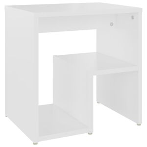 vidaXL Mesa de cabeceira 40x30x40 cm derivados de madeira branco