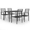 vidaXL 5 pcs conjunto de jantar para jardim
