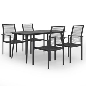 vidaXL 5 pcs conjunto de jantar para jardim