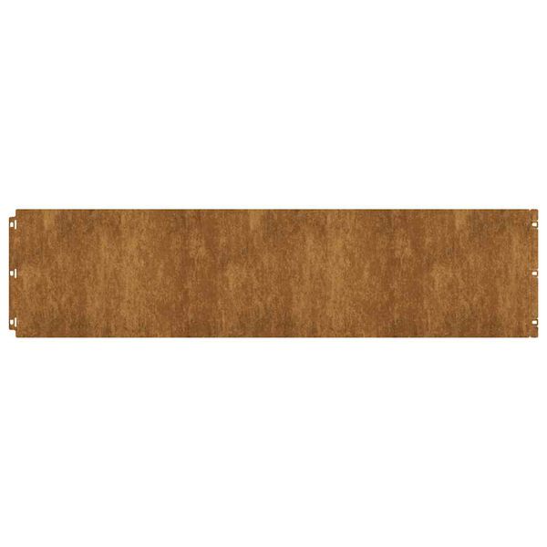 vidaXL Orlas de relva 20 pcs 25x103 cm a&ccedil;o resistente &agrave; intemperiza&ccedil;&atilde;o