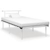 vidaXL Estrutura de cama 100x200 cm metal branco