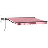 vidaXL Estrutura de Toldo Manual com LEDs 3,5 x 2,5 m