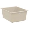 vidaXL Pia Bege 370 x 460 mm 80% Quartzo e 20% Resina