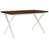 vidaXL Mesa de Jantar Com Bordas Naturais 140 x 70 x 75 cm