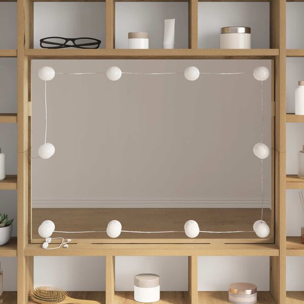 vidaXL Luzes de Espelho Branco 4.5 x 4.5 x 4.8 cm Pl&aacute;stico