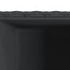 vidaXL Vaso/floreira de jardim 30x30x60 cm vime PE preto