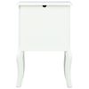 vidaXL Mesa de cabeceira 43x32x65 cm MDF branco