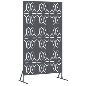 vidaXL Protetor de Privacidade 100 x 50 x 180 cm A&ccedil;o Antracite