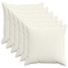 vidaXL Capa almofada 6 unid. HOUTEN Creme 65 x 65 cm cord&atilde;o