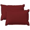 vidaXL Almofada HOUTEN 2 unid. Vinho Vermelho Linho Sint&eacute;tico