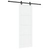 vidaXL Porta Deslizante Branco e Preto 83 x 232 cm