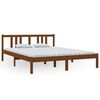 vidaXL Estrutura cama king 150x200 cm madeira maciça castanho-mel