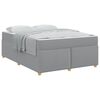 vidaXL Estrutura da Cama Cinzento-claro 140 x 200 cm tecido