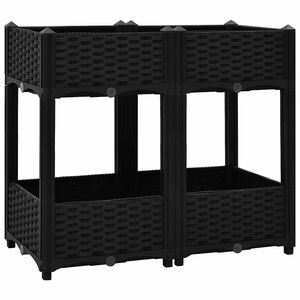 vidaXL Canteiro elevado 80x40x71 cm polipropileno