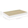 vidaXL Prateleiras de parede 4 pcs 50x23x3,8 cm MDF carvalho e branco