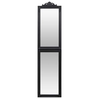 vidaXL Espelho de pé 45x180 cm preto