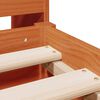 vidaXL Cama com estante sem colch&atilde;o 200x200 cm pinho maci&ccedil;o
