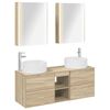 vidaXL Conjunto de M&oacute;veis para Banheiro 5 unid. Carvalho Sonoma