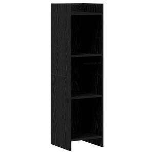 vidaXL Estante Carvalho Preto 30 x 30 x 111 cm Derivados de Madeira