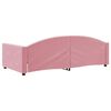 vidaXL Sof&aacute;-cama 100x200 cm veludo rosa