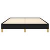 vidaXL Estrutura de cama sem colchão 140x190 cm tecido preto
