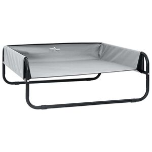 vidaXL Cama para Cachorro Manual Cinzento-claro 57 x 57 x 24 cm A&ccedil;o