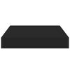 vidaXL Prateleira parede suspensa 23x23,5x3,8 cm MDF preto