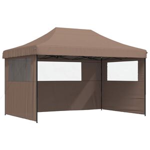 vidaXL Tenda de Festa Castanho 292 x 440 x 315 cm Tecido Oxford