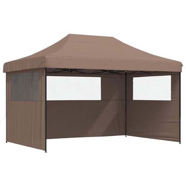vidaXL Tenda de Festa Castanho 292 x 440 x 315 cm Tecido Oxford