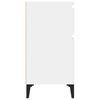 vidaXL Mesa de cabeceira 40x35x70 cm branco brilhante
