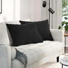 vidaXL Travesseiros de Sof&aacute; 2 pcs Preto 70 x 50 cm