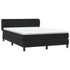 vidaXL Cama com molas/colch&atilde;o 140x210 cm veludo preto