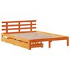 vidaXL Estrutura cama c/ gavetas 150x200 cm pinho maci&ccedil;o castanho-mel