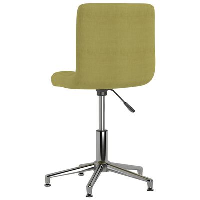 vidaXL Cadeira de escritório giratória tecido verde