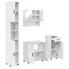 vidaXL Conjunto de M&oacute;veis para Banheiro 4 unid. Branco Brilhante