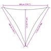 vidaXL Para-sol estilo vela 160 g/m&sup2; 3x3x3 m PEAD branco